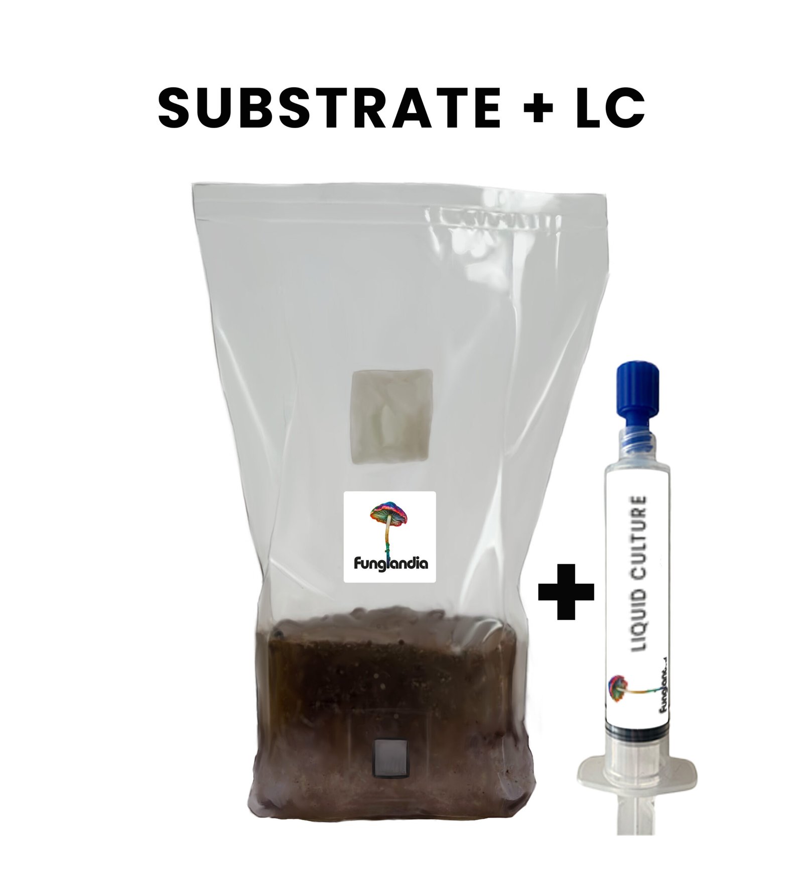 Sterile substrate all in one 1kg + Liquid culture 5ml